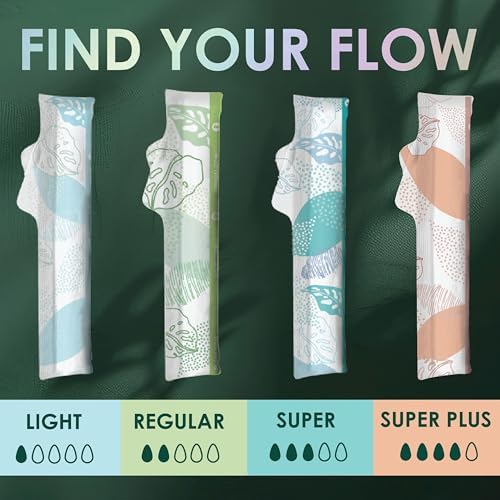 L. Tampons, Made with Organic Cotton, Super/Super Plus Absorbency, Multipack, Made Without Synthetic Pesticides, Rayon or Fragrances, Applicator Made Without BPA, Leak-Stopping Design, 36 Count