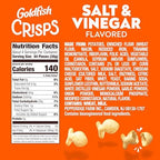 Goldfish Crisps Salt & Vinegar Baked Chip Crackers, 4.8 Oz Bag