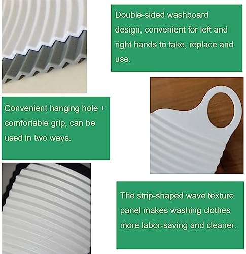 3 Pack Mini Washboard Portable Hand-held Wash Board for Underwear Delicates Laundry Scrubbing Spotless Clothes Washing Outdoor Indoor Kitchen Home Household