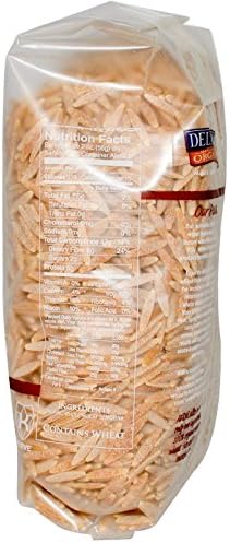 DeLallo, Orzo No. 65, 100% Organic Whole Wheat Pasta, 16 oz (454 g)(Pack of 1)