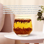 HANFANGLING Strawberry Black Tea, 100% Natural Loose Leaf, Blend Of Strawberry Fruit And Black Tea Aroma