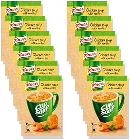 KNORR Cup a Soup Instant Soup Chicken With Noodles - Pack of 12