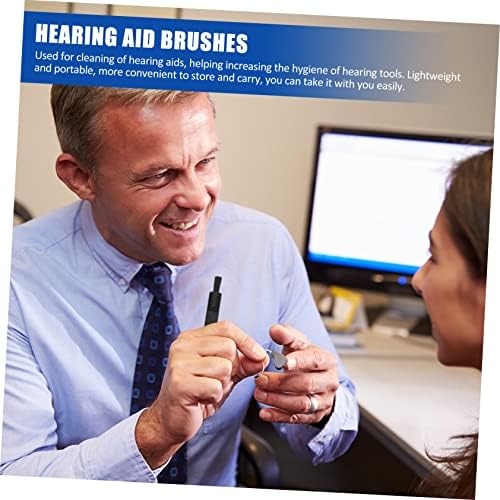 Healeved 5pcs Practical Hearing Aid Cleaner Electronic Cleaning Brush Non-Slip Handle Small Brush for Cleaning