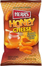 Herr’s Cheese Curls, Honey Cheese Flavored, Gluten Free Snacks, 6oz Bag (6 Count)