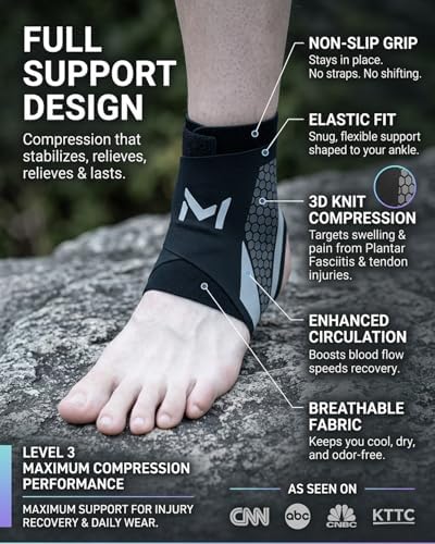 2-Pack Ankle Brace Pro Lace up Anklepro Support Women Men Bidirectional Motion Softball Ankles Sports Sock with Straps Lightweight Basketball Elastic Ankle Stabilizer for Sprained Injured Foot (Gray)