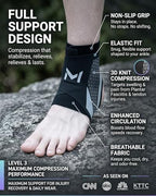 2-Pack Ankle Brace Pro Lace up Anklepro Support Women Men Bidirectional Motion Softball Ankles Sports Sock with Straps Lightweight Basketball Elastic Ankle Stabilizer for Sprained Injured Foot (Gray)