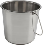 Grip Stainless Steel Bucket (5 Gallon)- Great for Pets, Cleaning, Food Prep - Hang on Fences, Cages, Kennels - Home, Garage, Workshop