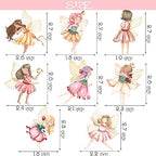 Fairy Cupcake Toppers Flower Fairy Party Cupcake Toppers 24Pcs Fairies Party Cake Picks Garden Birthday Party Decorations for Elves Theme Baby Shower Supplies