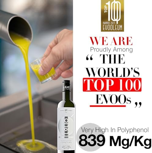 Swisense Fresh Italian Extra Virgin Olive Oil 750 ml – Cold Pressed, Very High Polyphenols +839 mg, Hydroxytyrosol‑Rich Phenolic EVOO,Unprocessed, Single Source Family Farm, Top 100 EVOOs in the World