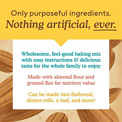 Simple Mills Almond Flour Baking Mix, Gluten Free Artisan Bread Mix, Made with whole foods, 3 Count (Packaging May Vary)