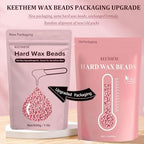 Hard Wax Hair Removal Beads - Painless Waxing for Sensitive Skin, Full Body Wax Beans with 20 Sticks for Women Men Bikini Brazilian, Armpit, Home Use (Rose, 1.1lb/17.6oz)