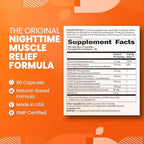 SaltWrap Mag R&R - Nighttime Muscle Cramps Support, Natural Sleep Support for Adults with Magnesium Glycinate for Muscle Spasm and Leg Cramps Relief, 90 Capsules