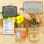 Rani Yellow Mustard Seeds Whole Spice 3.5oz (100g) Jar ~ Ideal for Pickling, Dressing and Making Ground Mustard for Cooking, All Natural | Vegan | Gluten Friendly | NON-GMO | Kosher | Indian Origin