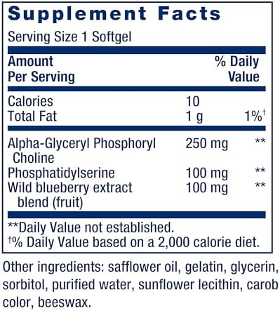 Life Extension Cognitex Basics, 30 Softgels - Multi-Nutrient Formula for Brain Health Support, Targeted Nutrition for Memory, Focus, Attention & Overall Cognitive Performance - Non-GMO, Gluten-Free