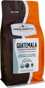 Fresh Roasted Coffee, Organic Guatemala | Single Origin, USDA Organic, Mold & Myco 3rd Party Tested, Kosher | Medium Roast 12 oz Ground
