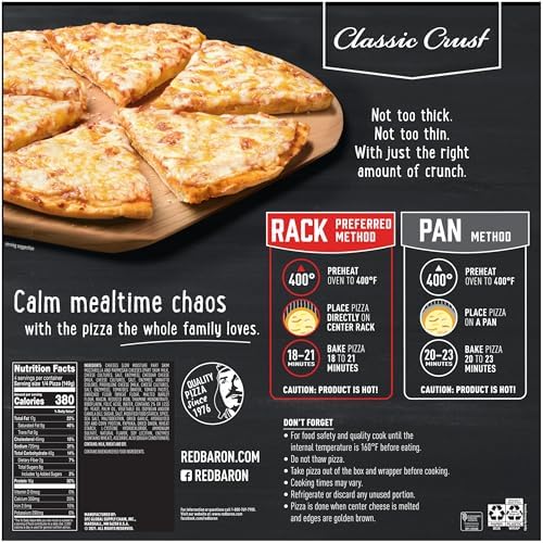 Red Baron Classic Four Cheese Pizza (Frozen), 21.06 Oz