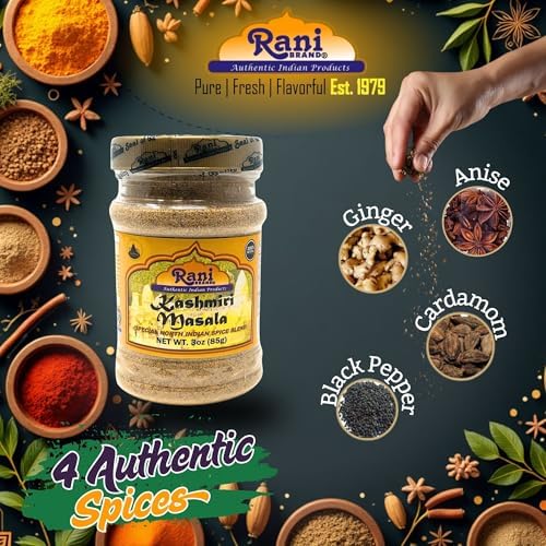 Rani Kashmiri Masala Indian Curry Spice Blend 3oz (85g) PET Jar ~ All Natural, Salt-Free | Vegan | No Colors | Gluten Friendly | NON-GMO | Indian Origin