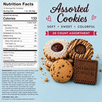 My Dad's Cookies Gluten Free Assorted Variety of Italian Cookies - Linzers, Biscotti, Graham Cracker Cookies, Chocolate Fudge Cookies - Dairy Free, Kosher, Bakery Fresh 20 Count Variety, 10oz Package