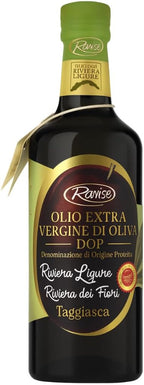 Ranise Riviera Ligure DOP Extra Virgin Olive Oil – Cold Pressed, 100% Italian Taggiasca Olives, Imported from Italy – Delicate, Fruity with Almond Notes – Premium Authentic Gourmet EVOO – 16.9 fl oz (500 ml)