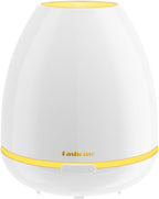 300ml Essential Oil Diffuser, Ultra-Quiet Ultrasonic Aromatherapy Machine with 4 Timers (Cont/1H/2H/20s Inter), 7-Color & Breathing Night Light, BPA-Free, Auto Shut-Off for Home, Bedroom & Yoga, White