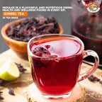 Angel Brand Sorrel Tea Bags 20 – Hibiscus Flower Tea for Refreshing Flavor &