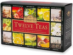 Ahmad Tea Variety Gift Box, 60 Foil Enveloped Teabags, Twelve Teas, 1 Count