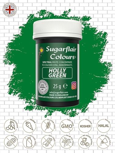 Sugarflair Paste Colour Spectral Holly Green 25 g