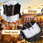Colorful House Womens Oktoberfest Costume Outfits German Bavarian Beer Dirndl Dresses Beer Carnival
