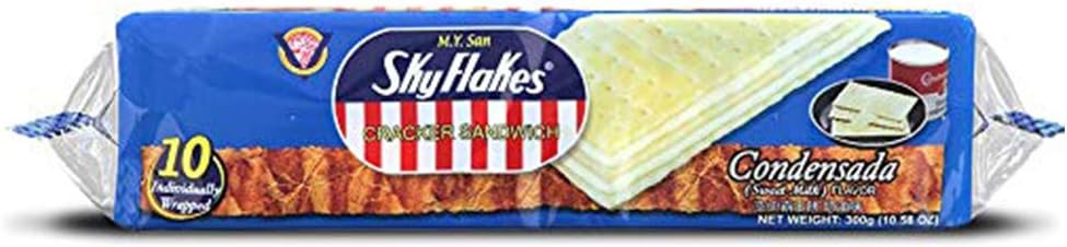 M.Y. San SkyFlakes Cracker Sandwich, Condensada (Sweet Milk) 10.58oz (300g)"