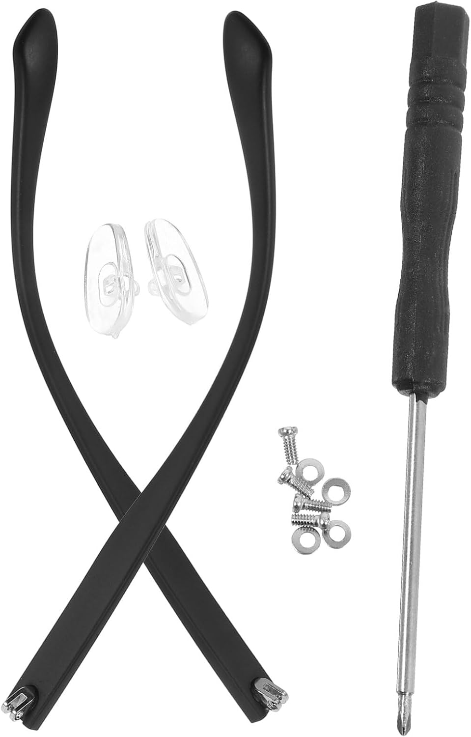 1 Pair Universal Tr90 Eyeglass Replacement Arms - Anti-Skid Temples for Secure Fit Easy Installation & Compatibility with Most Frames