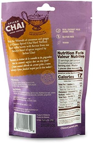 Chimes Coconut Spiced Chai Hard Toffee Candy (Pack of 2)