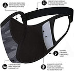 Case-Mate Safe+Mate x Cloth Face Mask - Washable & Reusable - Adult L/XL - Cotton - Includes Filter - Camo