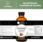 Natural Caramel Extract for Baking, Drinks, Ice Cream and Candy - 2 Oz - Harvest Moon Delights - Caramel Flavoring, Flavor