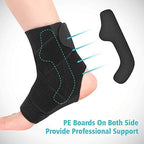 Ankle Brace, Adjustable Wrap Compression Ankle Support, Breathable Nylon Material Elastic Sleeve for Sports Acute Injury Prevention, Relief for Chronic Ankle Pain, Arthritis, Tendonitis, 1Pcs