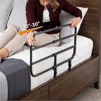 Able Life Bedside Extend-A-Rail, Adjustable Senior Bed Safety Railing and Stand Assist Grab Bar, Extendable Guardrail for Seniors and Elderly Adults, ASTM Safety Approved Bedrail