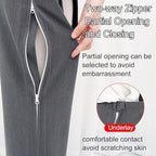 Patient Care Pants, Rehabilitation Trousers, Adult Open Crotch Pants Clothing Incontinence Pants For Women And Men Disabled And Elderly Suitable Clothing For Clothing Easy To Wear And Remo(Color:M)
