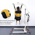 Toileting Hoist Sling, U-Shaped Sling, Medical Lift Sling for paralyzed Patients to Assist in Getting up Toilet Care Transfer Sling
