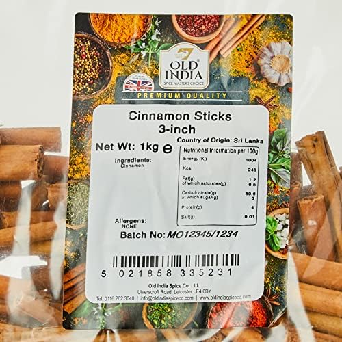 Old India Cinnamon Sticks 3 Inch 1 Kg