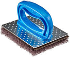 3M Scotch-Brite Professional Griddle Pad Holder Kit, 4 X 5.25, Blue/Steel, 1 Set