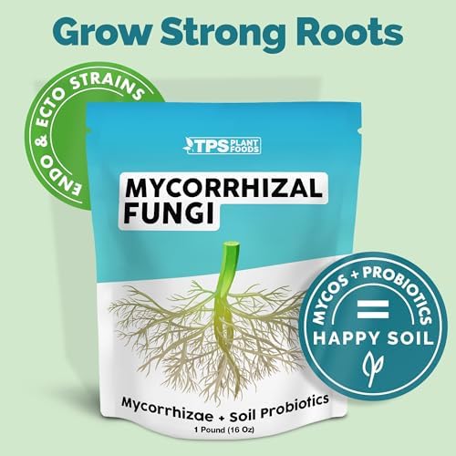 TPS NUTRIENTS Mycorrhizal Fungi for Plants, Mycos for Transplanting and for Established Plants, Contains Mycorrhizae and Soil Probiotics (6 Ounces)