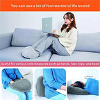 MYI Electric USB 6H Auto Off 3 Temperature Setting Heated Feet Warmer for Women hot Bed,Office,Under Desk,Outdoor/Indoor Fast Heating Pad (Gray)