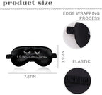 Funny Silk Eye Mask for Sleeping Travel Gifts Humorous Printed Eyes Cover for Him Her Nap Meditation Night Sleep Blindfold Elastic Strap Satin Nighttime Eyeshade Light Blocking Sleep Masks