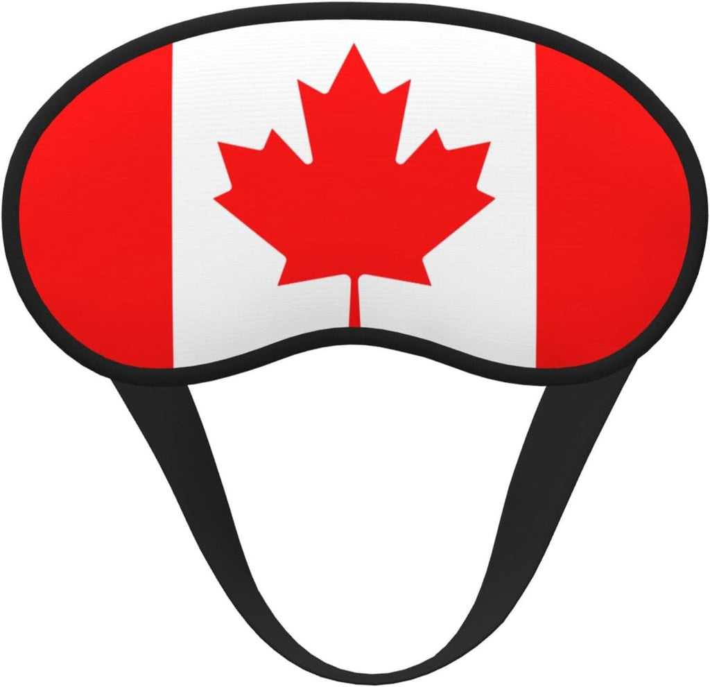 Canadian Flag Sleep Mask 100% Light Blocking Eye Mask for Sleeping, Sleep Mask for Unisex for Travel/Nap