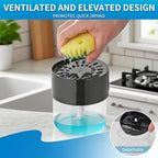 Soap Dispenser Flower Compatible with Scrub Daddy-Refillable Kitchen Sink Pump Dispenser,BPA Free,1PC