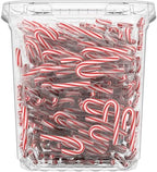 Brach's Mini Peppermint Candy Canes, Christmas Candy, Stocking Stuffers, Holiday Classic, 260ct, 40 oz Tub