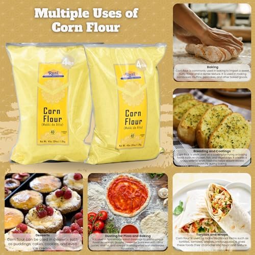 Rani Corn Flour (Makki ka Atta) 64oz (4lbs) 1.81kg Bulk ~ All Natural | Vegan | Gluten Friendly | NON-GMO | Indian Origin