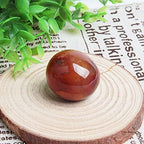 Acxico 1Pcs 30G Natural Red Carnelian Agate Crystal Energy Palm Stone Reiki Healing Gemstone