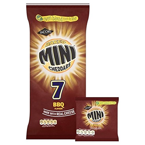 Jacob's Mini Cheddars BBQ 25g x 7 per pack - Pack of 2