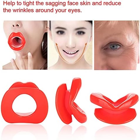 Lips Trainer, Face Slim Exerciser Face Lifting Lip Exerciser Mouth Muscle Tightener Tightening, Silicone Oral Exerciser Face Tool Lips Massage Tightener Face Slimmer(#1)