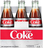 Diet Coke Glass Bottles 4(6 Packs)